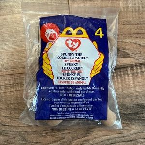 mcdonald’s spunky the cocker spaniel beanie babies